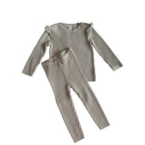 H&M 2-piece Rib-knit Cotton Set, 2T